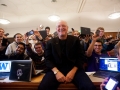 Mike with students
